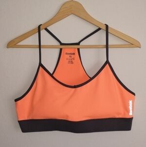 Reebok Neon XL Sports Bra Athletic Athleisure Top